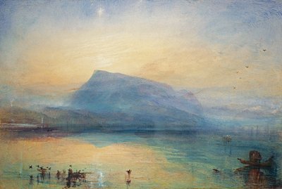 द ब्लू रिगी: ल्यूसर्न झील - सूर्योदय, 1842 द्वारा Joseph Mallord William Turner